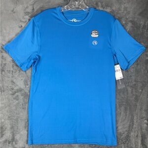 NWT Ocean Current Mens Blue Sun Production T- Shirt Size Small SPF 50+